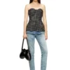 t-orset Top corset bouclé cu decolteu ultra-adânc t-orset Top corset bouclé cu decolteu ultra-adânc