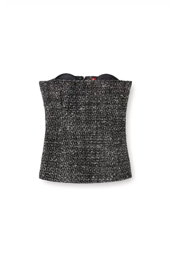 t-orset Top corset bouclé cu decolteu ultra-adânc t-orset Top corset bouclé cu decolteu ultra-adânc