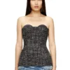 t-orset Top corset bouclé cu decolteu ultra-adânc t-orset Top corset bouclé cu decolteu ultra-adânc
