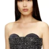 t-orset Top corset bouclé cu decolteu ultra-adânc t-orset Top corset bouclé cu decolteu ultra-adânc