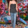 t-orset Top corset bouclé cu decolteu ultra-adânc t-orset Top corset bouclé cu decolteu ultra-adânc