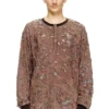t-overt Tricou cu mâneci lungi din jersey distrus t-overt Tricou cu mâneci lungi din jersey distrus