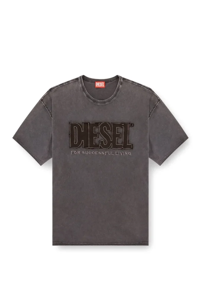 t-rawboxt Tricou cu logo aplicat și margini nefinisate t-rawboxt Tricou cu logo aplicat și margini nefinisate