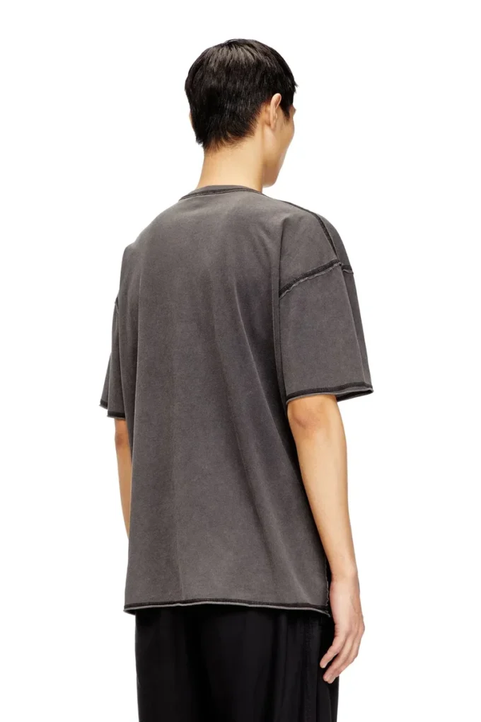 t-rawboxt Tricou cu logo aplicat și margini nefinisate t-rawboxt Tricou cu logo aplicat și margini nefinisate