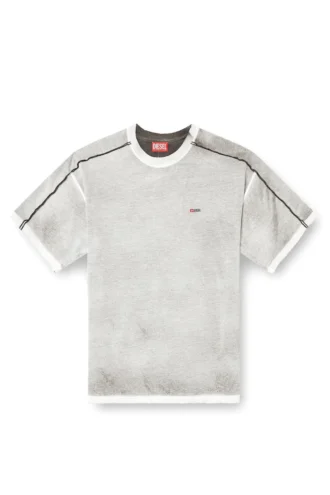 t-riven Tricou relaxat din bumbac cu imprimeu colorat