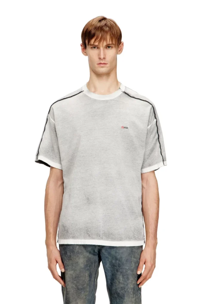 t-riven Tricou relaxat din bumbac cu imprimeu colorat t-riven Tricou relaxat din bumbac cu imprimeu colorat