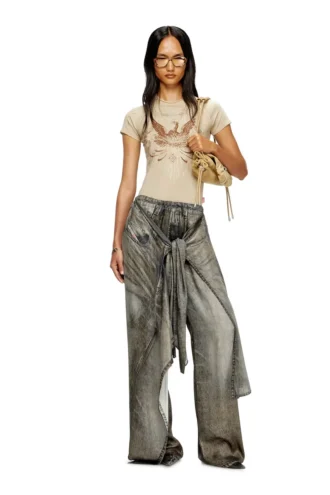 t-roweena Tricou Phoenix cu strasuri