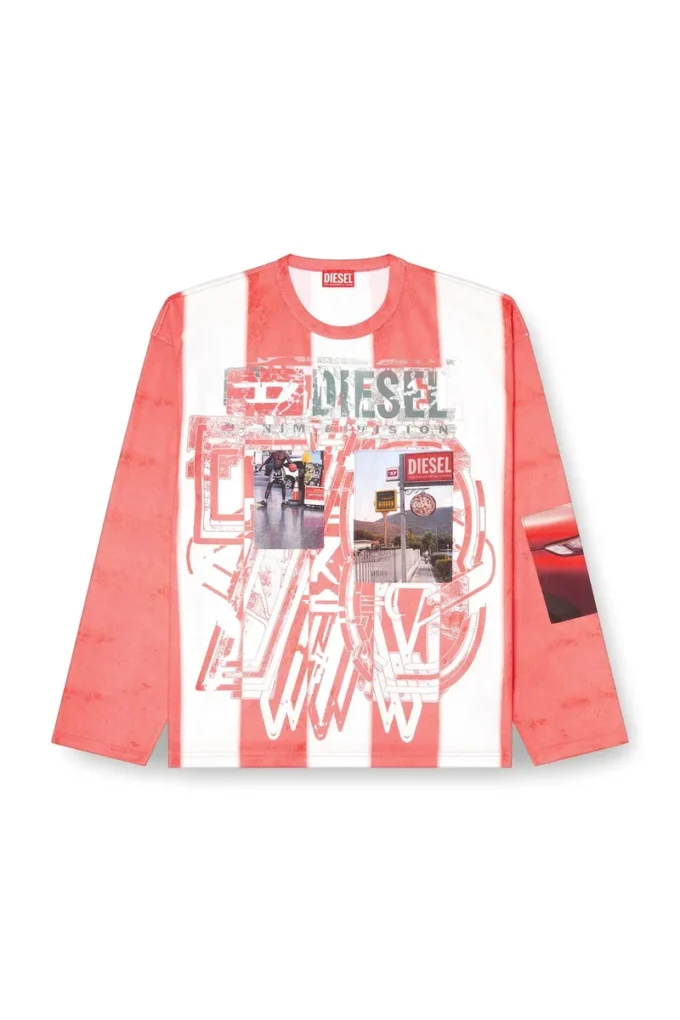 t-ruby Tricou cu mâneci lungi, cu dungi și patch-uri foto t-ruby Tricou cu mâneci lungi, cu dungi și patch-uri foto