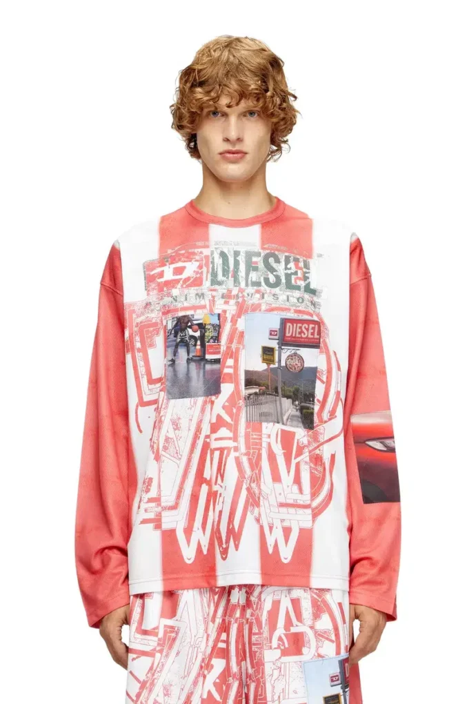 t-ruby Tricou cu mâneci lungi, cu dungi și patch-uri foto t-ruby Tricou cu mâneci lungi, cu dungi și patch-uri foto