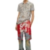 t-smith-devor Tricou polo din tul cu jersey distrus t-smith-devor Tricou polo din tul cu jersey distrus