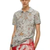 t-smith-devor Tricou polo din tul cu jersey distrus t-smith-devor Tricou polo din tul cu jersey distrus