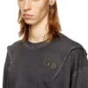 t-thug-t-shirt Tricou cu mâneci lungi și efect decolorat t-thug-t-shirt Tricou cu mâneci lungi și efect decolorat