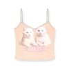 t-top-r2 Top din bumbac cu bretele subțiri t-top-r2 Top din bumbac cu bretele subțiri