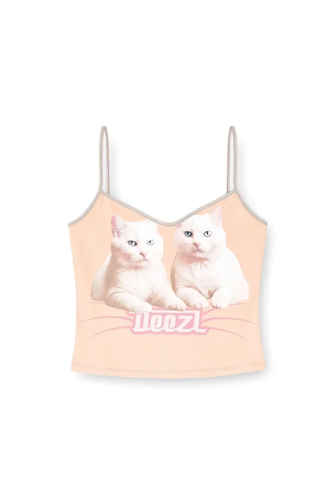 t-top-r2 Top din bumbac cu bretele subțiri t-top-r2 Top din bumbac cu bretele subțiri