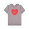 t-uncuties-long-s5 Tricou slim fit cu imprimeu inimă și ținte t-uncuties-long-s5 Tricou slim fit cu imprimeu inimă și ținte