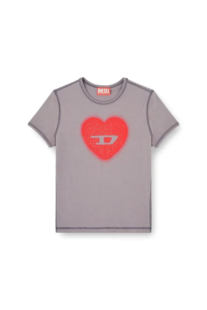 t-uncuties-long-s5 Tricou slim fit cu imprimeu inimă și ținte t-uncuties-long-s5 Tricou slim fit cu imprimeu inimă și ținte