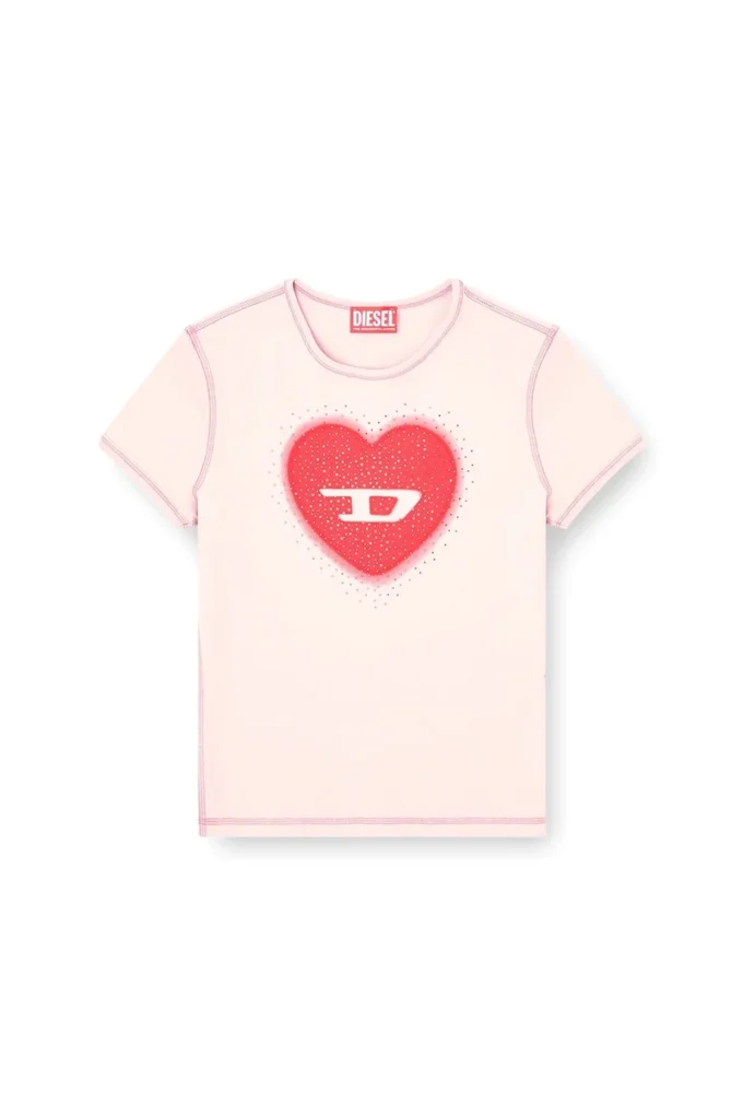 t-uncuties-long-s5 Tricou slim fit cu imprimeu inimă și ținte t-uncuties-long-s5 Tricou slim fit cu imprimeu inimă și ținte