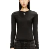 t-uncutieslong-ls-od Pulover din bumbac cu logo Oval D