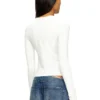 t-uncutieslong-ls-od Pulover din bumbac cu logo Oval D