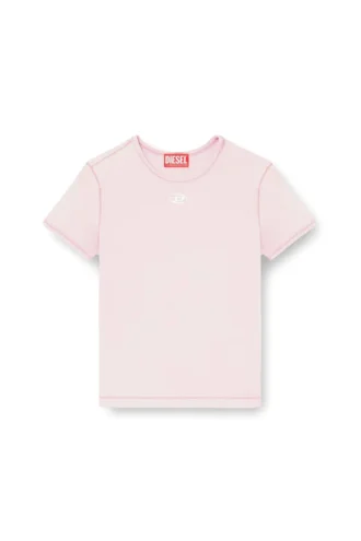 t-uncutieslong-od Tricou slim fit cu logo oval D metalic