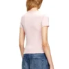 t-uncutieslong-od Tricou slim fit cu logo oval D metalic t-uncutieslong-od Tricou slim fit cu logo oval D metalic