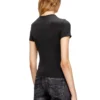 t-uncutieslong-od Tricou slim fit cu logo oval D metalic t-uncutieslong-od Tricou slim fit cu logo oval D metalic