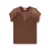 t-unrawy Tricou Henley cu efect peel-off