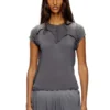 t-unrawy Tricou Henley cu efect peel-off