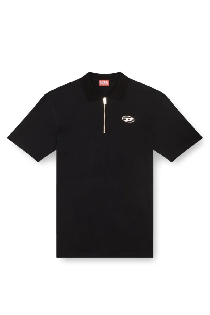 t-vor-od Tricou polo cu jumătate de fermoar