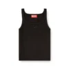 t-wife-od Tricou fără mâneci slim fit cu logo Oval D decupat cu laser