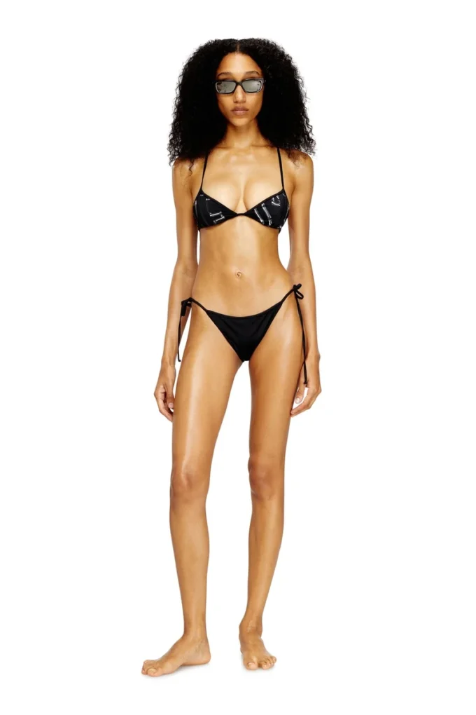 taylor-d-core Slip de bikini din nailon cu șnururi laterale taylor-d-core Slip de bikini din nailon cu șnururi laterale