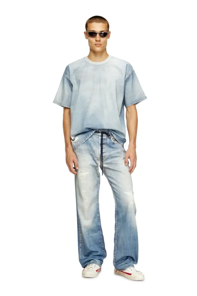 Tricou d-box jogg cu imprimeu efect decolorat JoggJeans