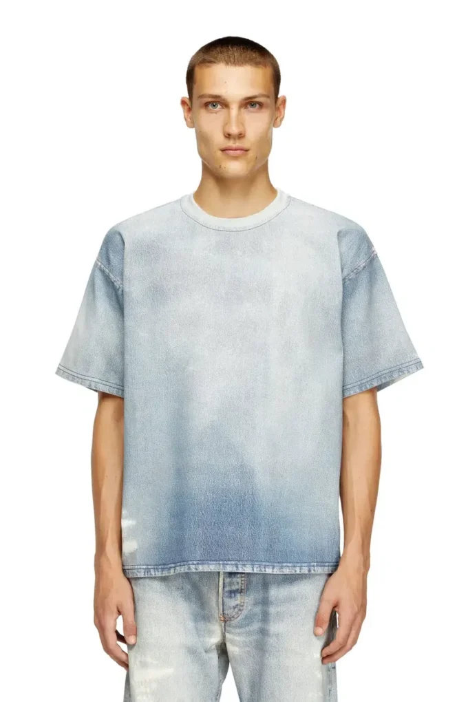 Tricou d-box jogg cu imprimeu efect decolorat JoggJeans
