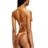 tropik_ta tanga Tanga metalică de bikini cu imprimeu lotus tropik_ta tanga Tanga metalică de bikini cu imprimeu lotus