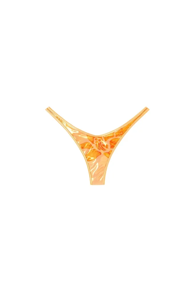 tropik_ta tanga Tanga metalică de bikini cu imprimeu lotus tropik_ta tanga Tanga metalică de bikini cu imprimeu lotus