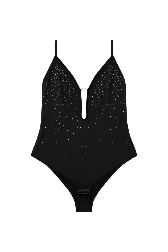 ufby-oval-d-bodysuit Body din microfibră cu cristale