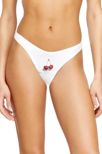ufpn-punchy-threepack Set de 3 tanga cu imprimeu inimă-cireșe
