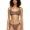 ut-bra-top-utlt Sutien de bikini camuflat cu logo decupat ut-bra-top-utlt Sutien de bikini camuflat cu logo decupat