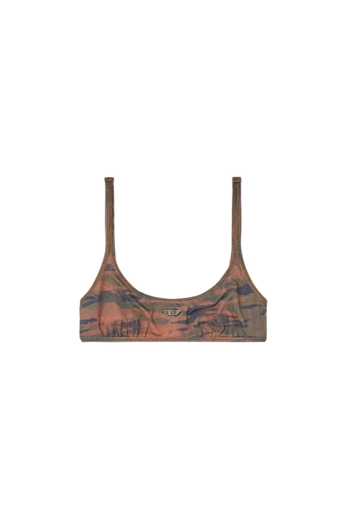 ut-bra-top-utlt Sutien de bikini camuflat cu logo decupat ut-bra-top-utlt Sutien de bikini camuflat cu logo decupat