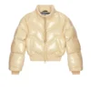w-crema Jachetă bomber matlasată din vinil w-crema Jachetă bomber matlasată din vinil