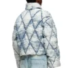 w-histel Jacheta matlasată din denim devoré matlasat în model argyle w-histel Jacheta matlasată din denim devoré matlasat în model argyle
