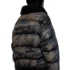 w-johns Jachetă matlasată din denim camuflat cu efect murdar w-johns Jachetă matlasată din denim camuflat cu efect murdar