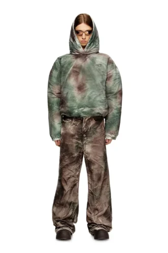 w-thug-jkt-puffy Jachetă cu glugă Puffy din nailon camuflat w-thug-jkt-puffy Jachetă cu glugă Puffy din nailon camuflat
