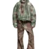 w-thug-jkt-puffy Jachetă cu glugă Puffy din nailon camuflat