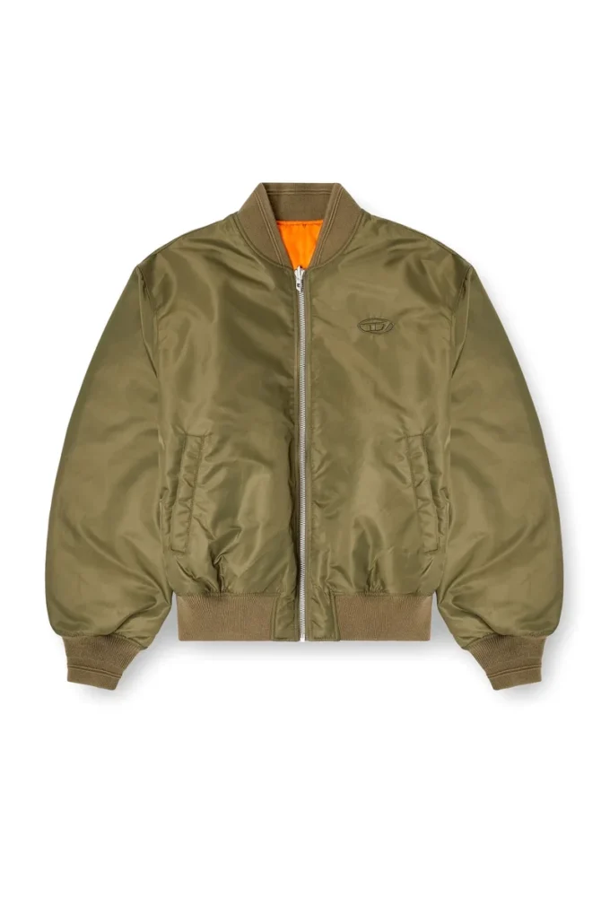 w-type-d1 Jachetă bomber căptușită cu broderie ovală D