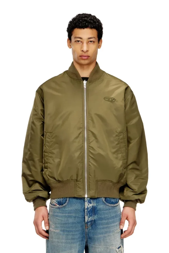 w-type-d1 Jachetă bomber căptușită cu broderie ovală D
